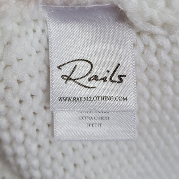 Rails Kalani Star Knit Sweater White Size XS - Picture 7 of 13